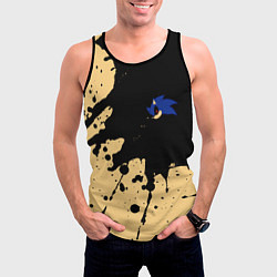 Майка-безрукавка мужская CОНИК ЭКЗЕ Брызги, цвет: 3D-черный — фото 2