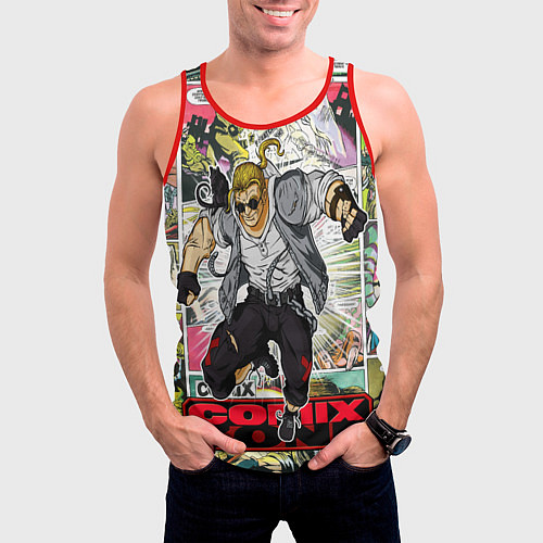 Мужская майка без рукавов Comix zone mutants / 3D-Красный – фото 3