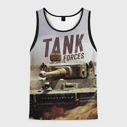 Майка-безрукавка мужская Forces Tank, цвет: 3D-черный