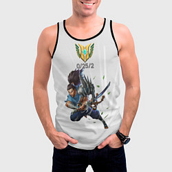 Майка-безрукавка мужская Yasuo Meme, цвет: 3D-черный — фото 2