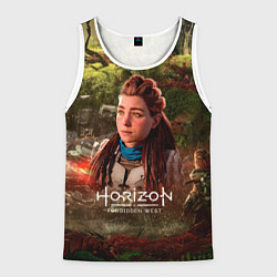 Майка-безрукавка мужская Horizon Forbidden West Aloy, цвет: 3D-белый