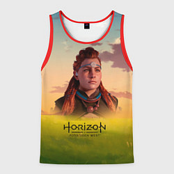 Майка-безрукавка мужская Horizon Forbidden West Aloy, цвет: 3D-красный