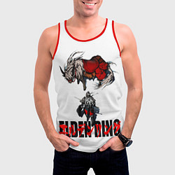 Майка-безрукавка мужская ELDEN RING время путешествовать Элден Ринг, цвет: 3D-красный — фото 2