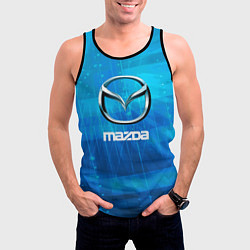 Майка-безрукавка мужская Mazda мазда, цвет: 3D-черный — фото 2