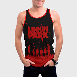 Майка-безрукавка мужская Linkin Park Линкин Парк, цвет: 3D-красный — фото 2