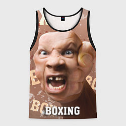 Майка-безрукавка мужская Boxing - телесный, цвет: 3D-черный