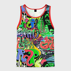 Мужская майка без рукавов Граффити с черепами
