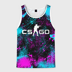 Мужская майка без рукавов КС ГО НЕОН CS GO NEON