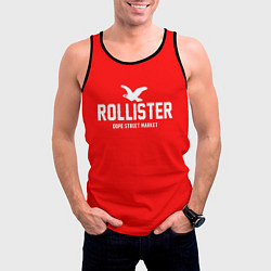 Майка-безрукавка мужская Узор Red Rollister Dope Street Market, цвет: 3D-черный — фото 2