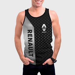Майка-безрукавка мужская Renault Рено Сталь, цвет: 3D-черный — фото 2