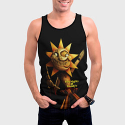 Майка-безрукавка мужская Five Nights at Freddys: Security Breach - Солнце D, цвет: 3D-черный — фото 2