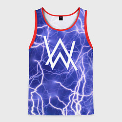 Майка-безрукавка мужская Alan Walker молнии, цвет: 3D-красный