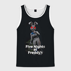Майка-безрукавка мужская Five Nights at Freddys: Security Breach - кролик В, цвет: 3D-белый