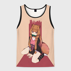 Майка-безрукавка мужская Raccoon andTanuki, цвет: 3D-черный