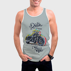 Майка-безрукавка мужская Moto Dream, цвет: 3D-белый — фото 2