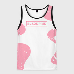 Майка-безрукавка мужская Black pink, цвет: 3D-черный