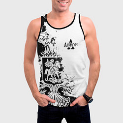 Майка-безрукавка мужская АНТОН ГЕРБ, цвет: 3D-черный — фото 2