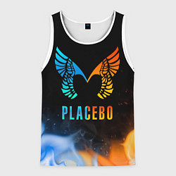 Майка-безрукавка мужская Placebo, Logo, цвет: 3D-белый
