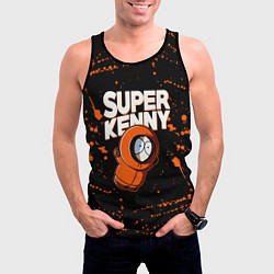 Майка-безрукавка мужская Южный парк - Кенни, цвет: 3D-черный — фото 2