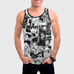 Майка-безрукавка мужская Убийца Акамэ pattern, цвет: 3D-черный — фото 2