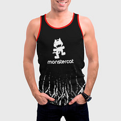 Майка-безрукавка мужская Monstercat, цвет: 3D-красный — фото 2