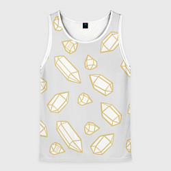 Майка-безрукавка мужская URAL Crystal, цвет: 3D-белый