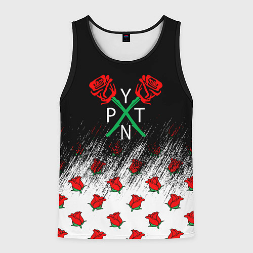 Мужская майка без рукавов PYTN X ROSE пейтон моормиер / 3D-Черный – фото 1