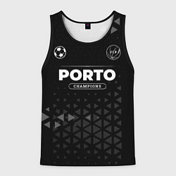 Майка-безрукавка мужская Porto Форма Champions, цвет: 3D-черный