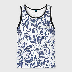 Мужская майка без рукавов Гжелевый рисунок