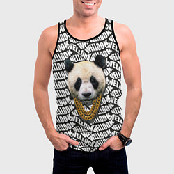 Майка-безрукавка мужская Panda Look, цвет: 3D-черный — фото 2