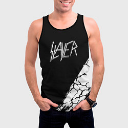 Майка-безрукавка мужская Slayer Трещины, цвет: 3D-черный — фото 2