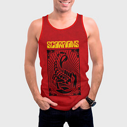 Майка-безрукавка мужская Scorpions Rock Believer, цвет: 3D-красный — фото 2