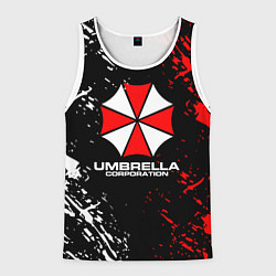 Майка-безрукавка мужская Umbrella Corporation Resident Evil, цвет: 3D-белый