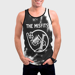 Майка-безрукавка мужская The Misfits КОТ Краска, цвет: 3D-черный — фото 2