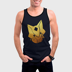 Майка-безрукавка мужская Sky Кошачья Маска, цвет: 3D-черный — фото 2