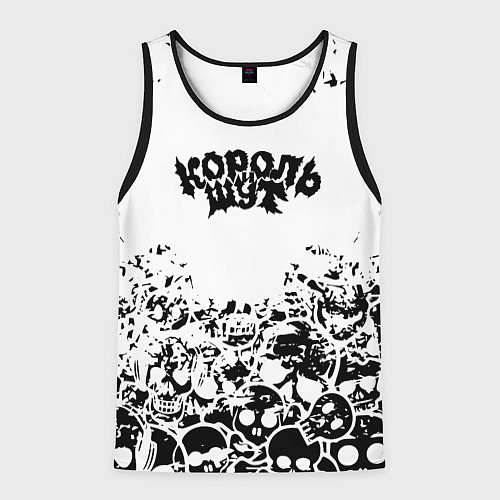 Мужская майка без рукавов Король и шут черепа / 3D-Черный – фото 1
