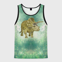 Майка-безрукавка мужская Динозавр Dino, цвет: 3D-черный
