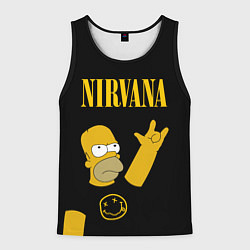 Мужская майка без рукавов NIRVANA ГОМЕР СИМПСОН, SIMPSONS