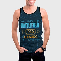 Майка-безрукавка мужская Игра Battlefield: PRO Gaming, цвет: 3D-черный — фото 2
