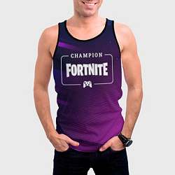 Майка-безрукавка мужская Fortnite Gaming Champion: рамка с лого и джойстико, цвет: 3D-черный — фото 2