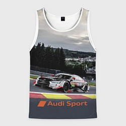 Майка-безрукавка мужская Audi Sport Racing team Ауди Спорт Гоночная команда, цвет: 3D-белый