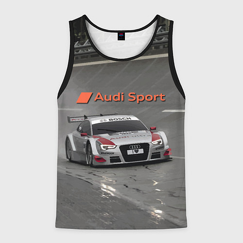 Мужская майка без рукавов Audi Sport Racing Team Short Track Car Racing Авто / 3D-Черный – фото 1