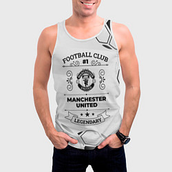 Майка-безрукавка мужская Manchester United Football Club Number 1 Legendary, цвет: 3D-белый — фото 2