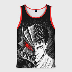 Майка-безрукавка мужская БЕРСЕРК ГАТС И ДОСПЕХИ, цвет: 3D-красный