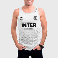 Майка-безрукавка мужская Inter Champions Униформа, цвет: 3D-белый — фото 2