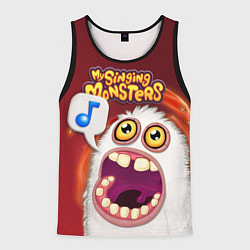 Майка-безрукавка мужская My singing monster, цвет: 3D-черный