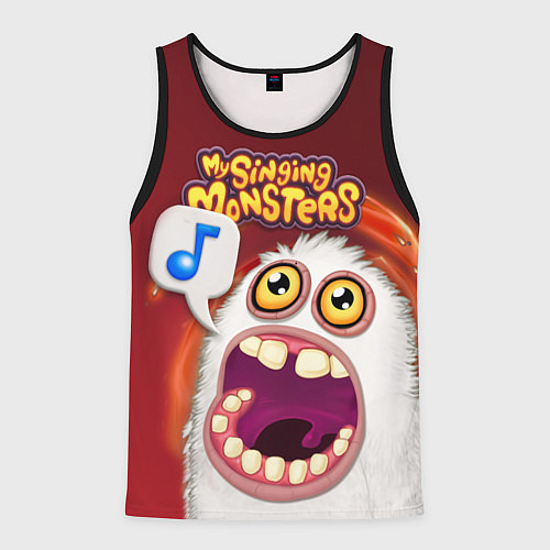 Мужская майка без рукавов My singing monster / 3D-Черный – фото 1