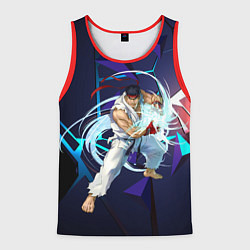 Майка-безрукавка мужская Рю-Street Fighter, цвет: 3D-красный