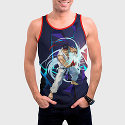 Майка-безрукавка мужская Рю-Street Fighter, цвет: 3D-красный — фото 2