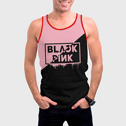 Майка-безрукавка мужская BLACKPINK BIG LOGO, цвет: 3D-красный — фото 2